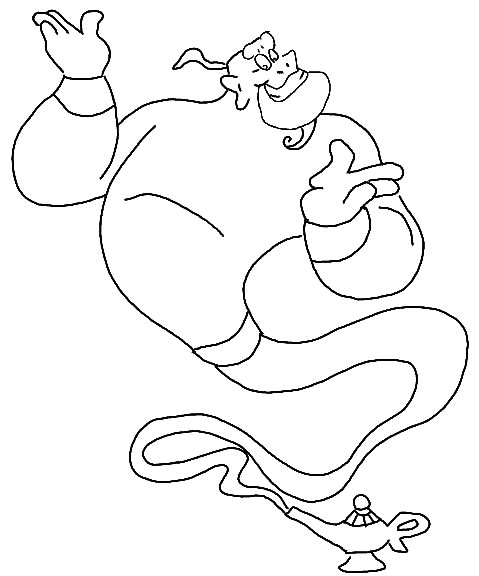 Coloriage 2 Aladdin