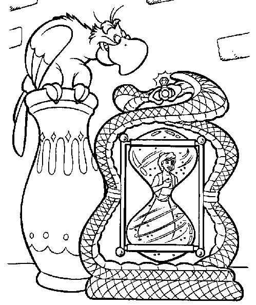 Coloriage 8 Aladdin