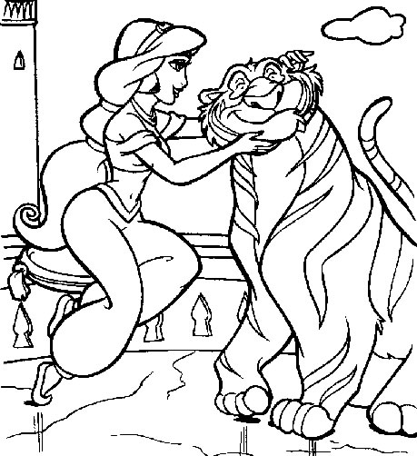 Coloriage 9 Aladdin