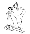 Coloriage Aladdin 14