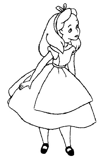 Coloriage 1 Alice