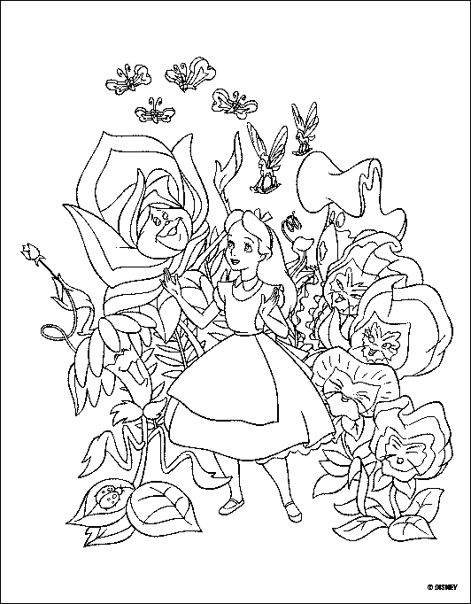 Coloriage 17 Alice