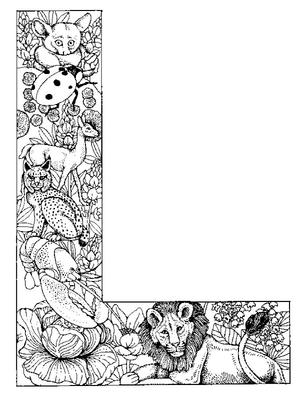 Coloriage 25 Alphabet animaux