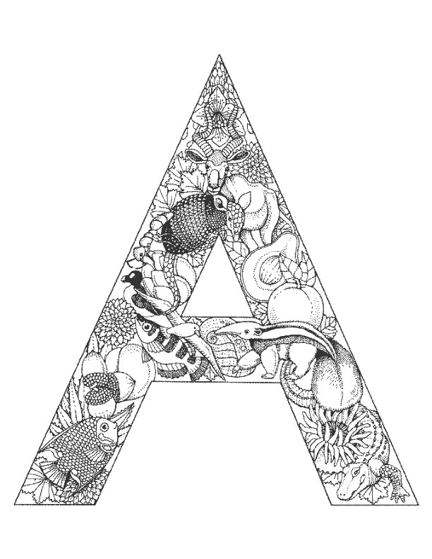 Coloriage 32 Alphabet animaux