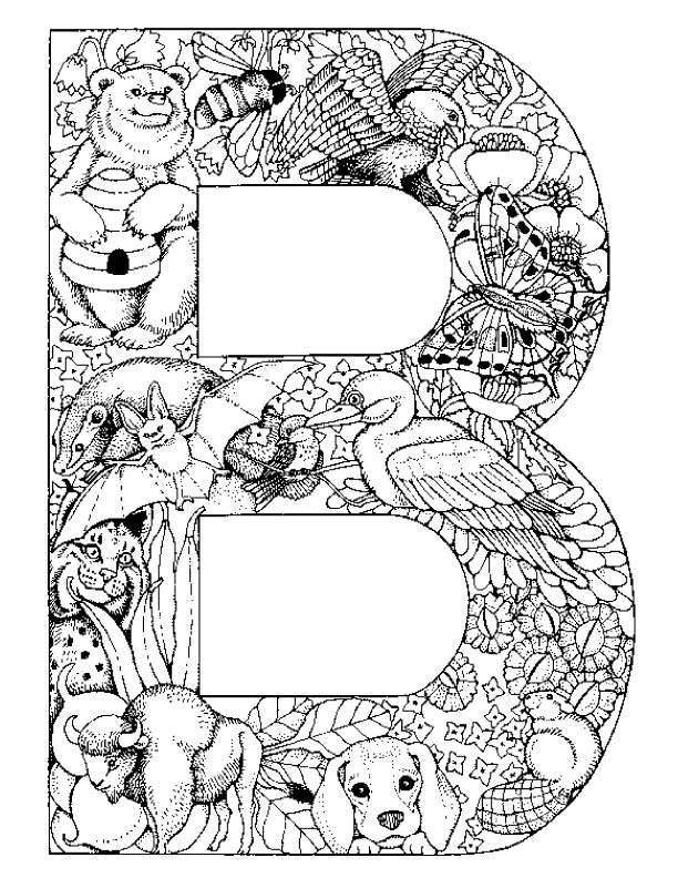 Coloriage 43 Alphabet animaux