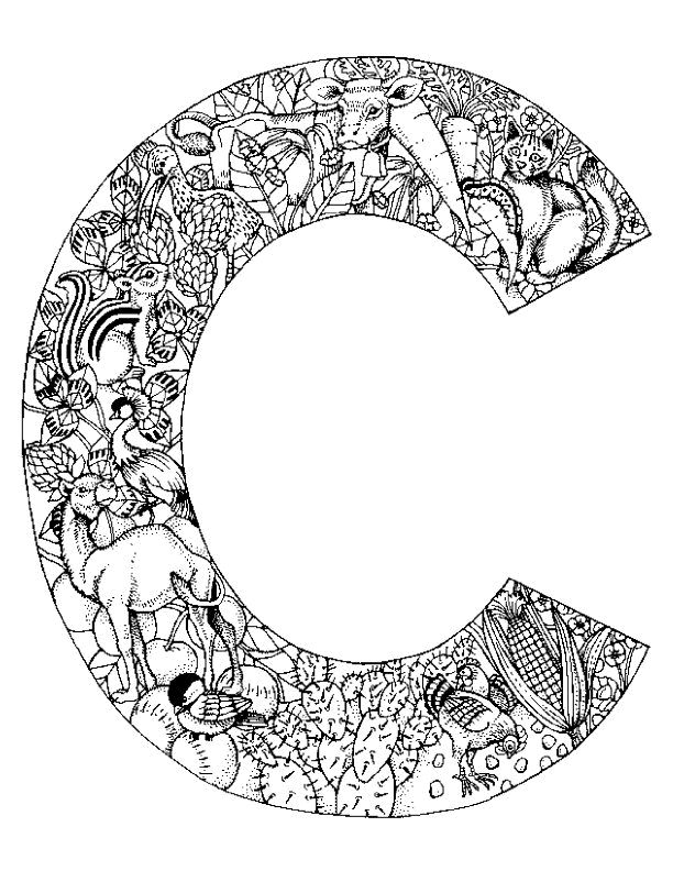 Coloriage 52 Alphabet animaux