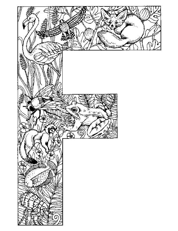 Coloriage 55 Alphabet animaux