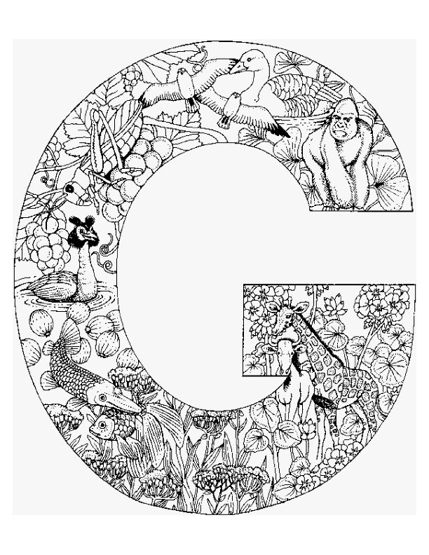 Coloriage 56 Alphabet animaux