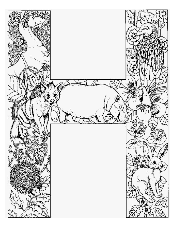 Coloriage 57 Alphabet animaux