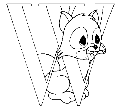 Coloriage 8 Alphabet animaux