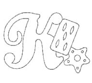 Coloriage 11 Alphabet de noel