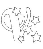 Coloriage 22 Alphabet de noel