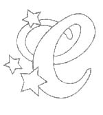 Coloriage 3 Alphabet de noel