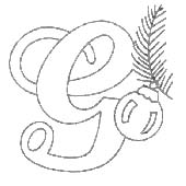 Coloriage 7 Alphabet de noel