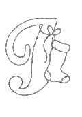 Coloriage 9 Alphabet de noel