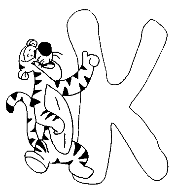 Coloriage 11 Alphabet winnie l-ourson