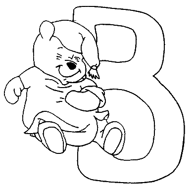 Coloriage 2 Alphabet winnie l-ourson