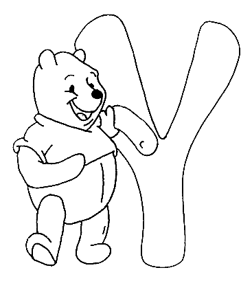 Coloriage 25 Alphabet winnie l-ourson