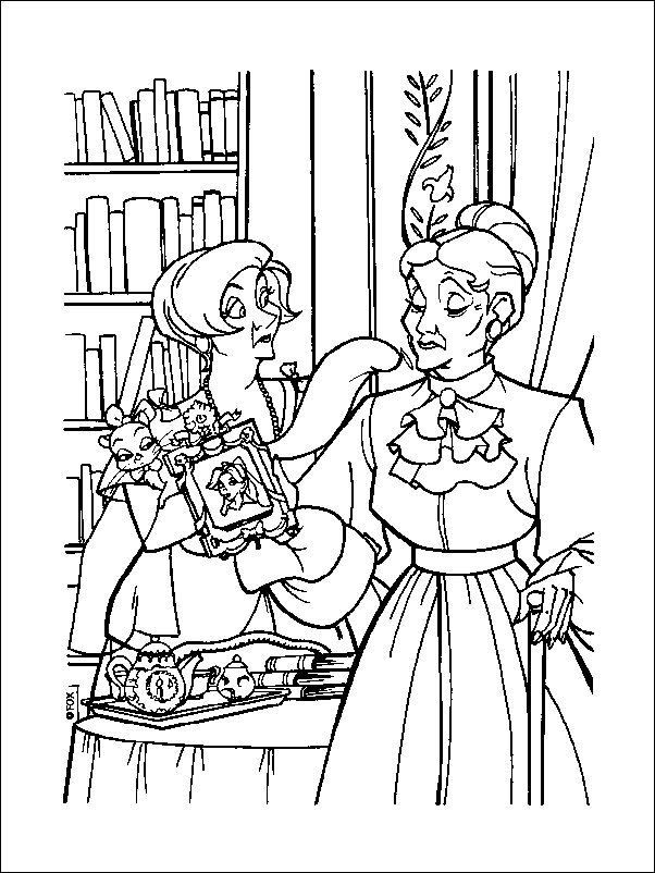 Coloriage 9 Anastasia