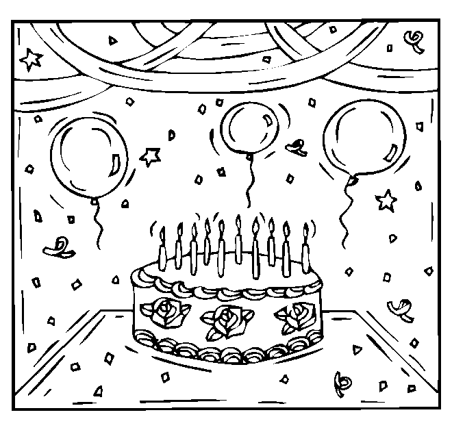 Coloriage 45 Anniversaire