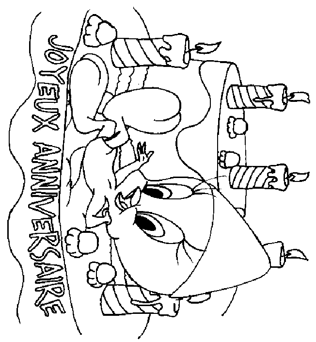 Coloriage 55 Anniversaire