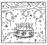 Coloriage Anniversaire 45