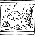 Coloriage Aquarium 3