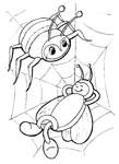Coloriage Araignees 4