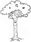 Coloriage Arbres 25