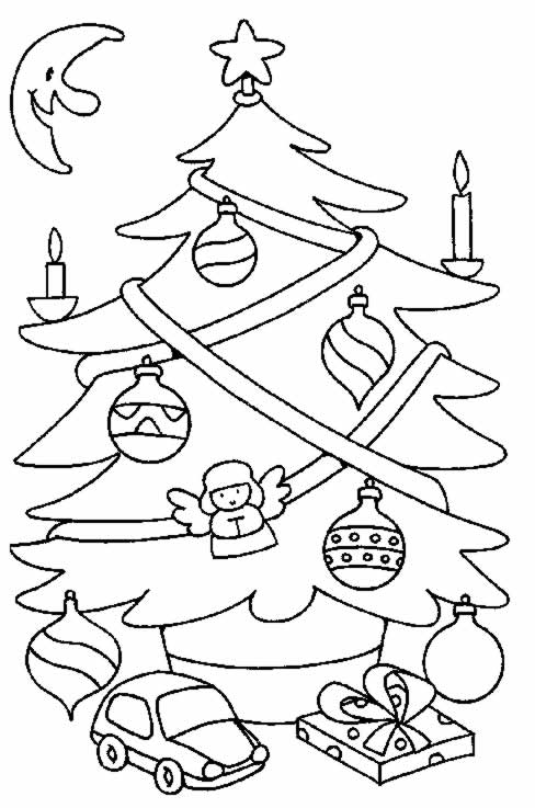 Coloriage 1 Arbres de noel