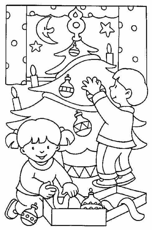 Coloriage 11 Arbres de noel