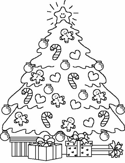 Coloriage 12 Arbres de noel