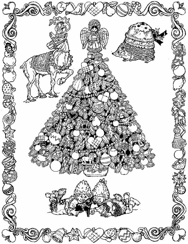 Coloriage 13 Arbres de noel