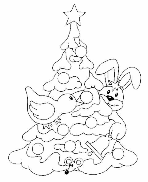 Coloriage 15 Arbres de noel