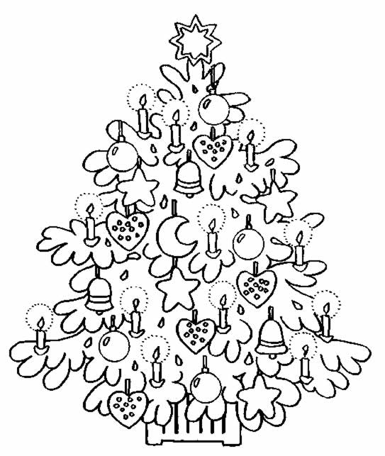 Coloriage 17 Arbres de noel