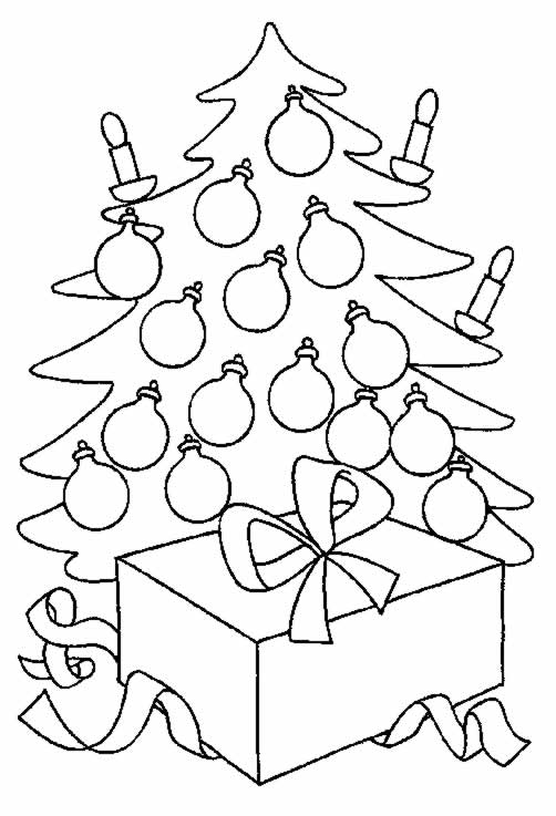 Coloriage 18 Arbres de noel