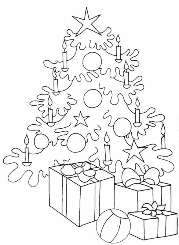 Coloriage 21 Arbres de noel