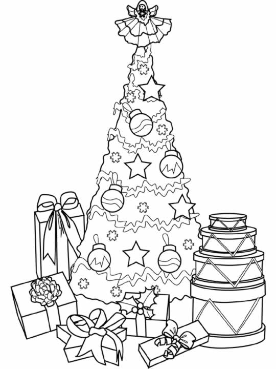 Coloriage 22 Arbres de noel