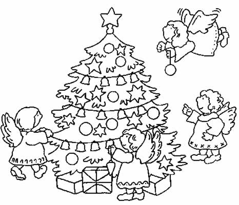 Coloriage 23 Arbres de noel