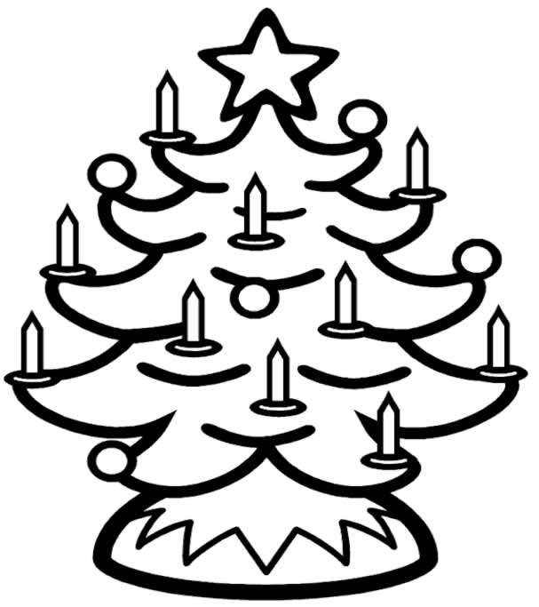 Coloriage 24 Arbres de noel
