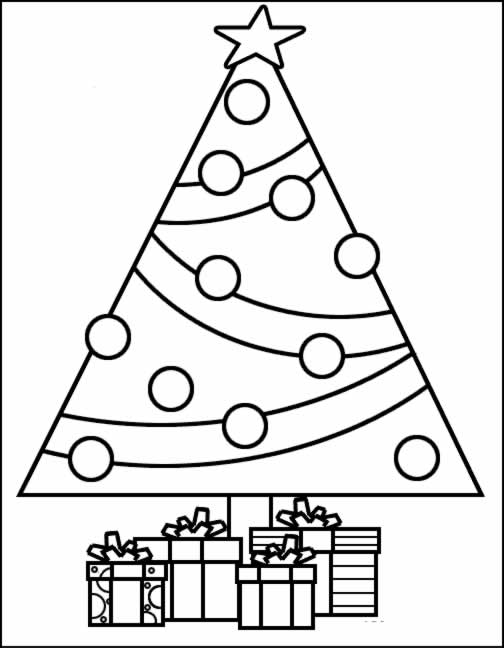 Coloriage 25 Arbres de noel