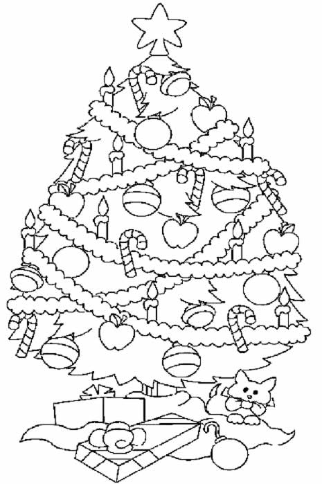 Coloriage 27 Arbres de noel