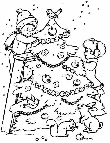 Coloriage 32 Arbres de noel