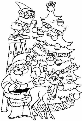 Coloriage 34 Arbres de noel