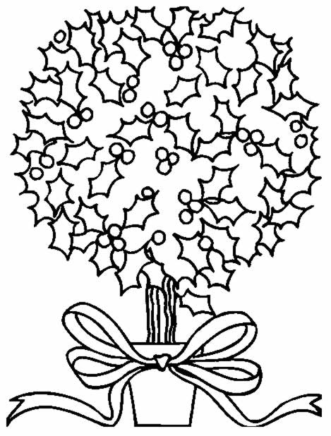 Coloriage 35 Arbres de noel