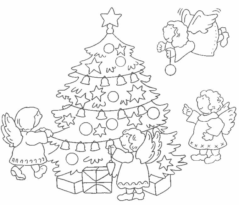 Coloriage 38 Arbres de noel