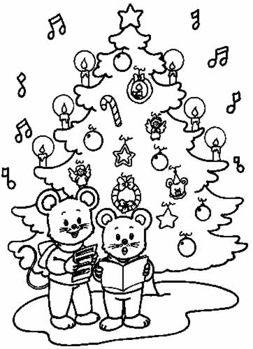 Coloriage 40 Arbres de noel