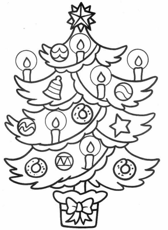 Coloriage 6 Arbres de noel