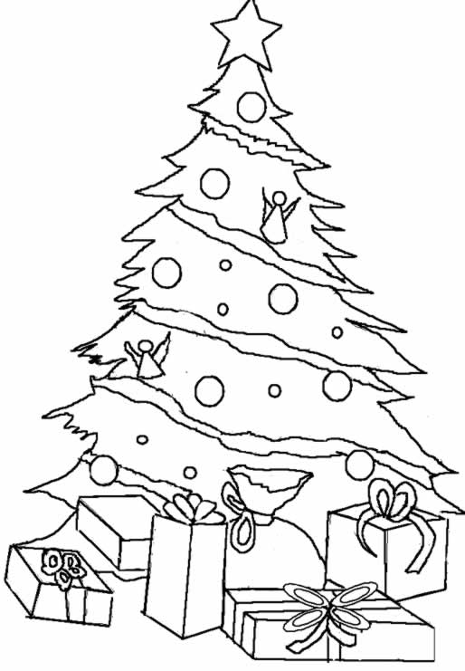 Coloriage 8 Arbres de noel