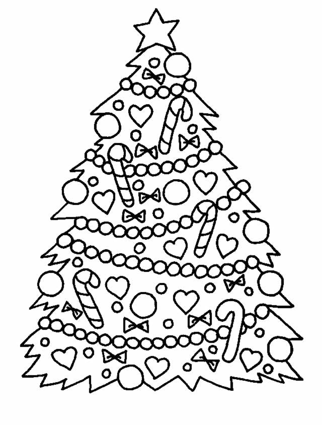 Coloriage 9 Arbres de noel